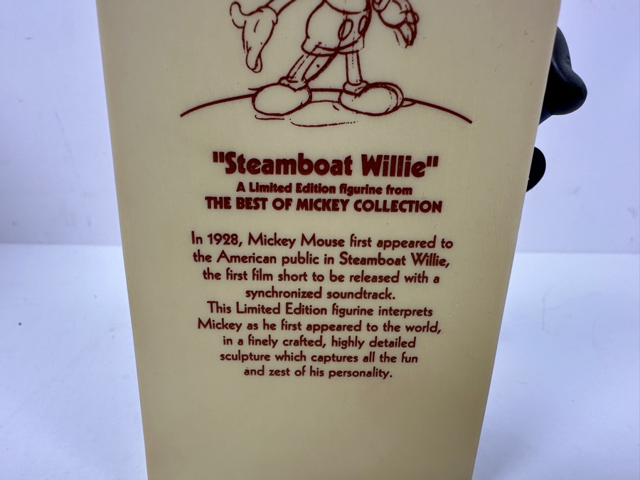 Enesco Walt Disney's Mickey Mouse Steamboat Willie Limited Edition Figurine The Best Of Mickey Collection With Original Box 6.5H [Photo 5]