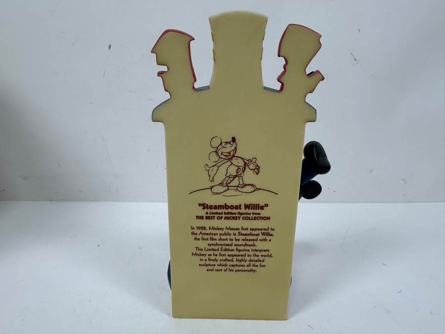 Enesco Walt Disney's Mickey Mouse Steamboat Willie Limited Edition Figurine The Best Of Mickey Collection With Original Box 6.5H [Photo 4]