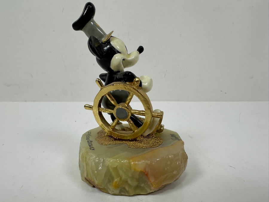 Limited Edition Ron Lee Disney Steamboat Willie Mickey Mouse's 70th Birthday Figurine 4H [Photo 6]