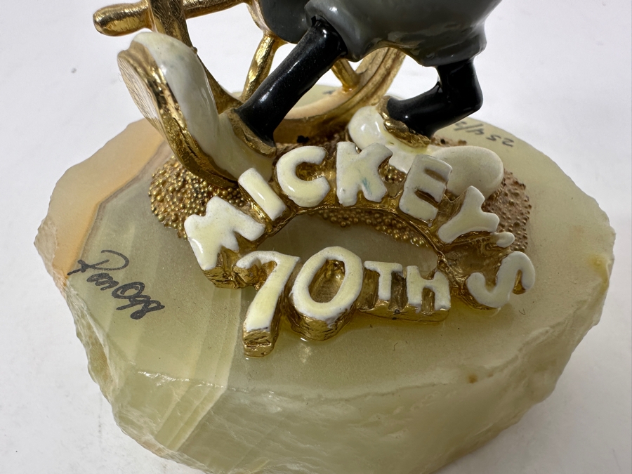 Limited Edition Ron Lee Disney Steamboat Willie Mickey Mouse's 70th Birthday Figurine 4H [Photo 2]