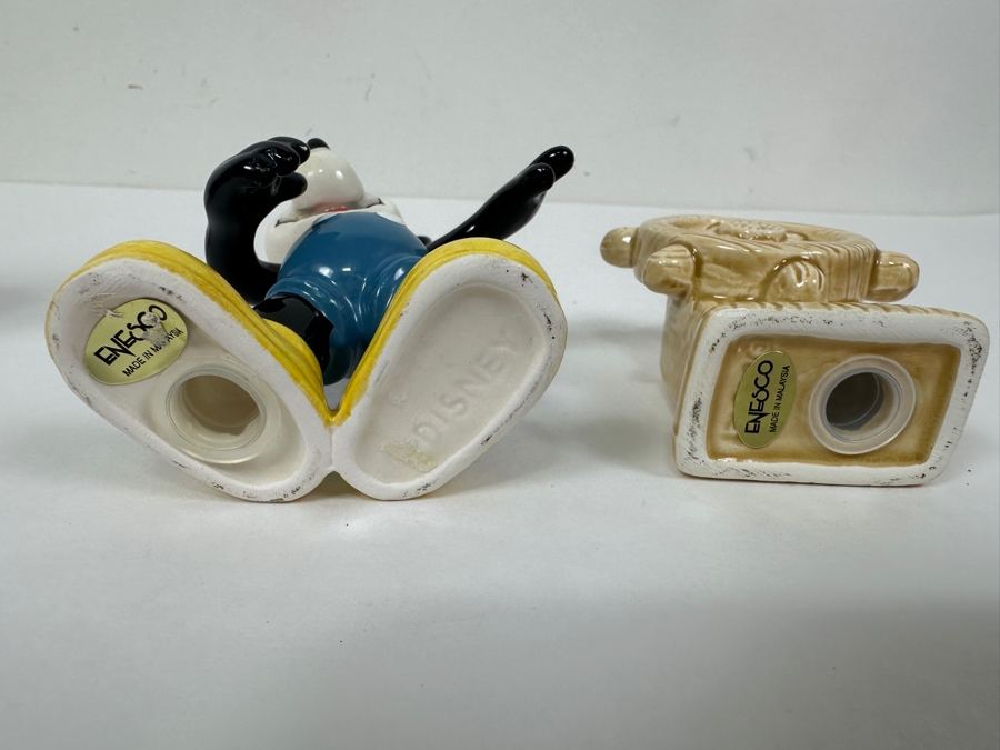 Enesco (1) Steamboat Willie Mini Teapot With Original Box & (1) Pair Of Steamboat Willie Salt & Pepper Shakers With Original Box [Photo 7]