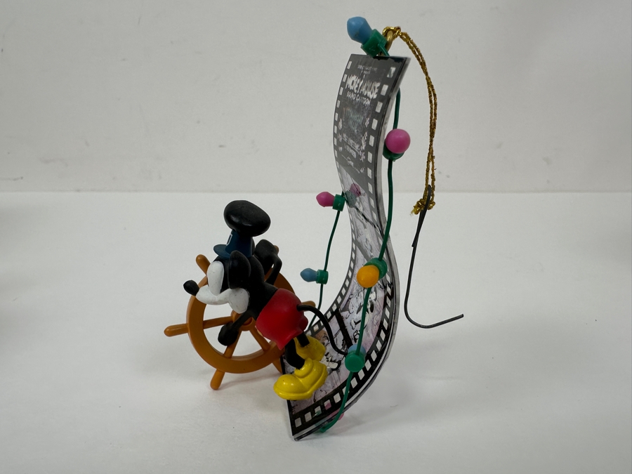 Enesco 'Steamboat Willie' Mini Action Musical Box With Original Box And Mickey At The Helm Steamboat Willie Ornament With Original Box [Photo 9]
