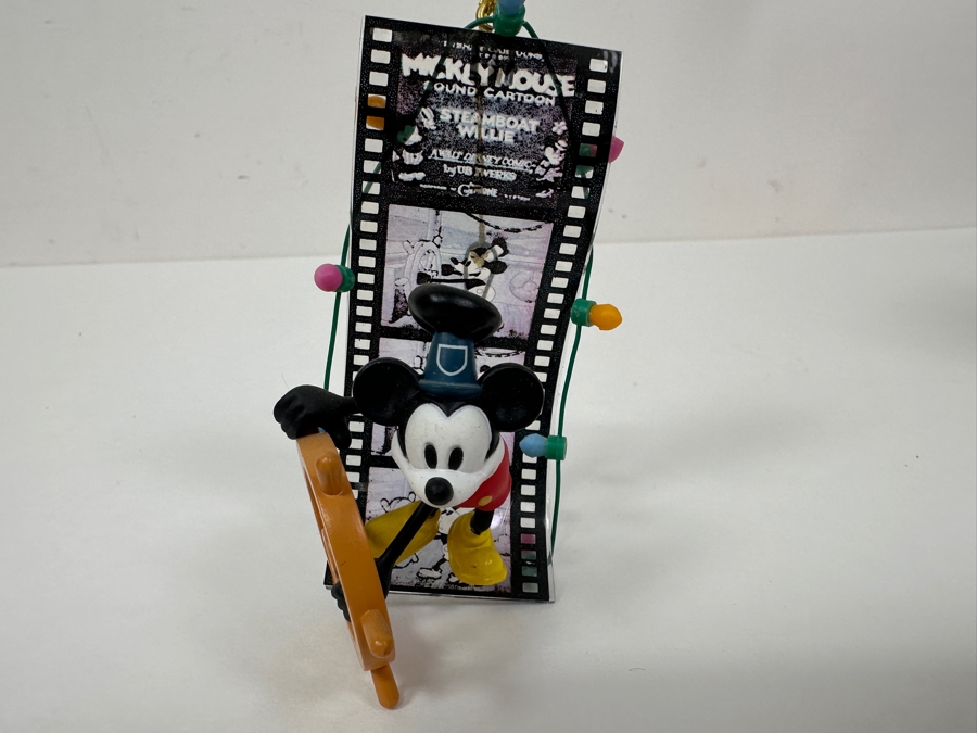 Enesco 'Steamboat Willie' Mini Action Musical Box With Original Box And Mickey At The Helm Steamboat Willie Ornament With Original Box [Photo 8]