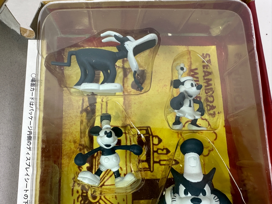 Yutaka Steamboat Willie Mickey Mouse Disney Figurines With Original Box From Japan [Photo 6]