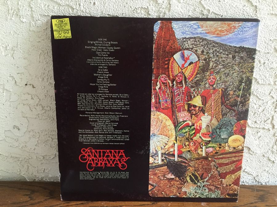 Santana ‎- Abraxas -  Columbia ‎- KC 30130 [Photo 2]