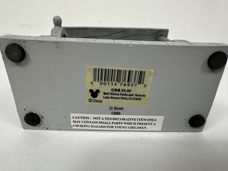 Disney Time Works Steamboat Willie Mickey Mouse Clock Figurine With Original Box 5H [Photo 6]