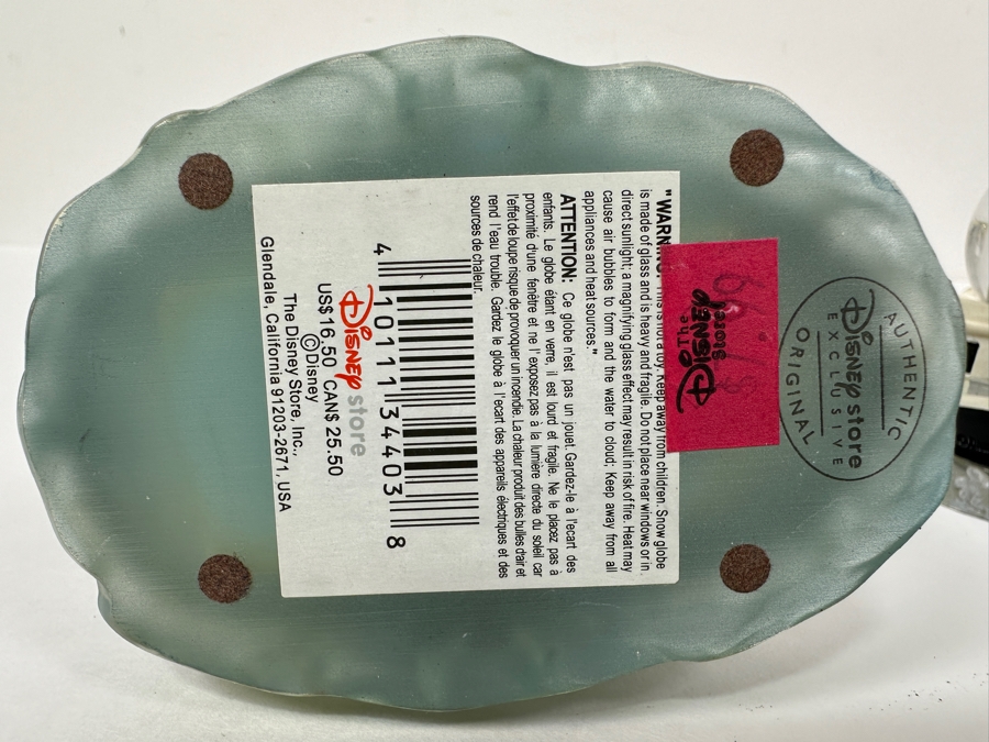 Pair Of Walt Disney's Mickey Mouse Steamboat Willie Snow Globes 3.5H & 4H [Photo 6]