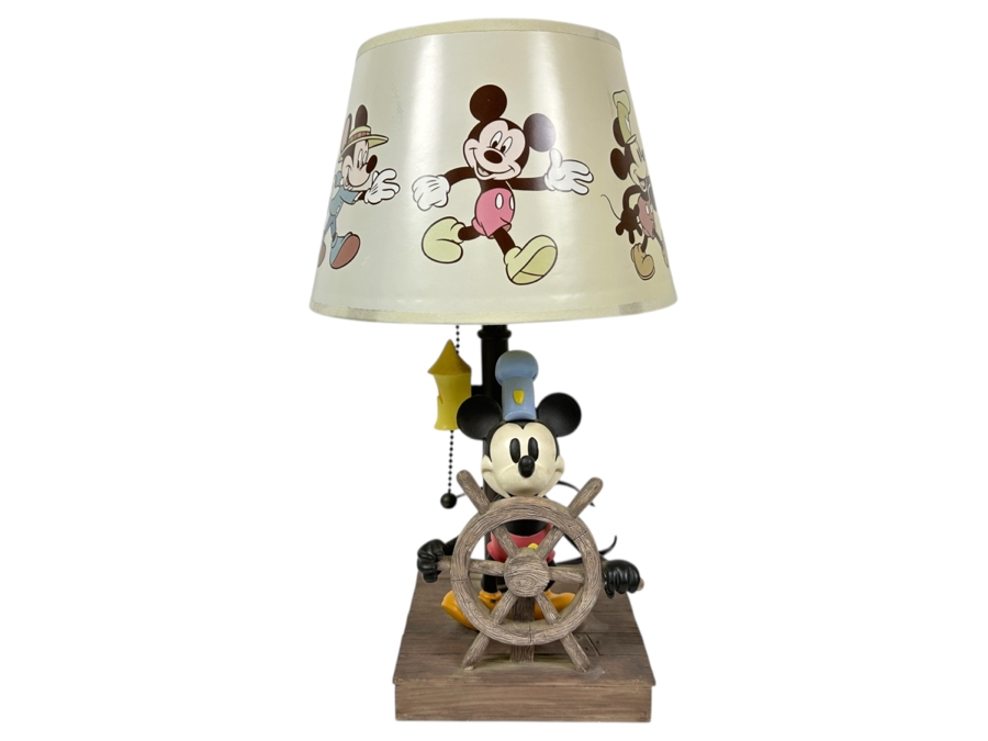 Walt Disney's Mickey Mouse Steamboat Willie Table Lamp 15H