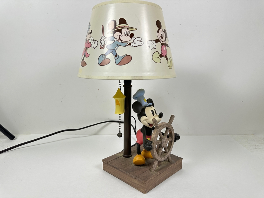 Walt Disney's Mickey Mouse Steamboat Willie Table Lamp 15H [Photo 4]