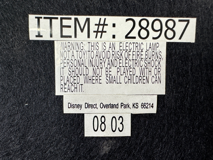 Walt Disney's Mickey Mouse Steamboat Willie Table Lamp 15H [Photo 12]