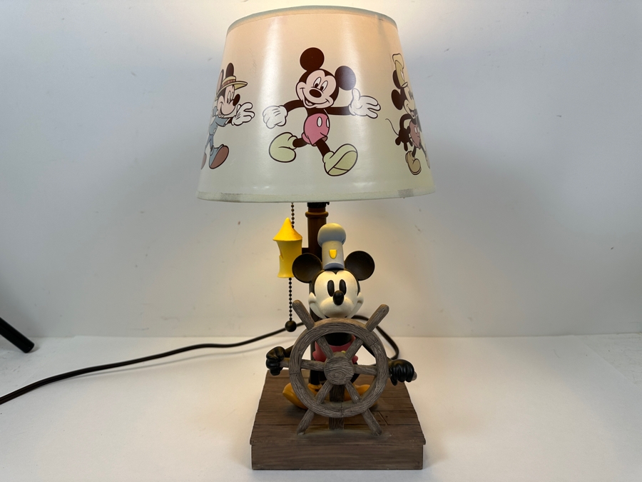 Walt Disney's Mickey Mouse Steamboat Willie Table Lamp 15H [Photo 2]