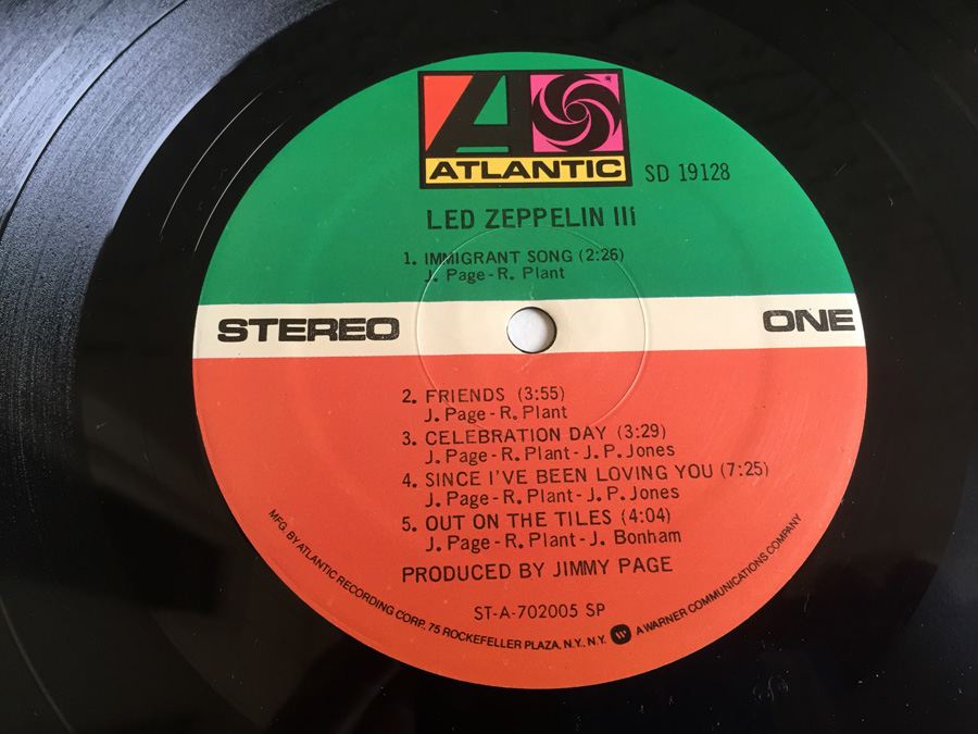 Led Zeppelin ‎- Led Zeppelin III - Atlantic ‎- SD 19128 [Photo 5]