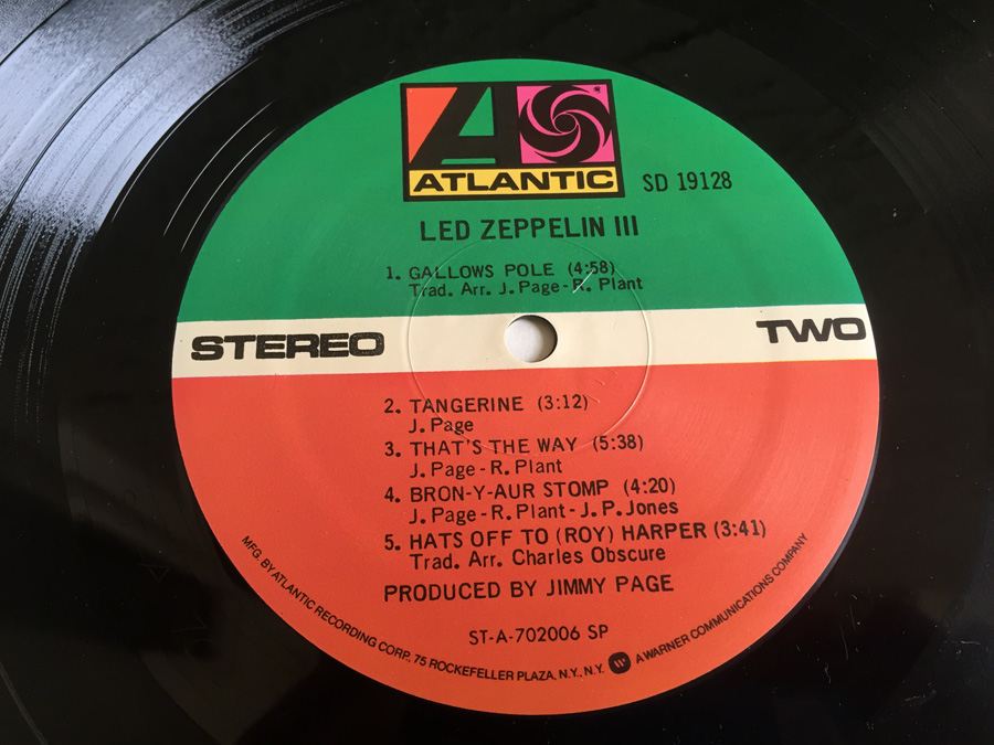 Led Zeppelin ‎- Led Zeppelin III - Atlantic ‎- SD 19128 [Photo 7]