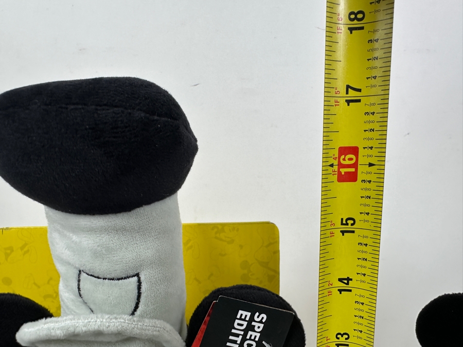 Pair Of Disney's Mickey Mouse Steamboat Willie Special Edition Plush- Mickey Whistles & Moves Like The Animation 17'H [Photo 9]