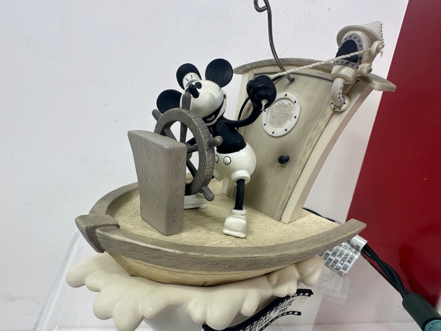 (2) Disney's Steamboat Willie Christmas Ornaments (One With Box) & (5) Small Steamboat Willie Figurines [Photo 10]