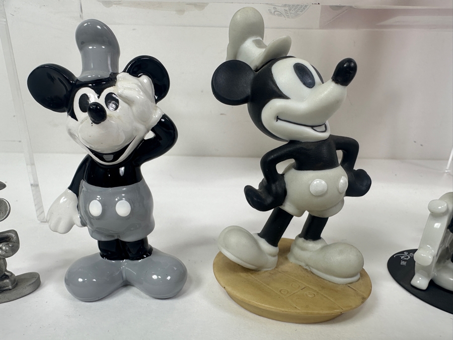 (2) Disney's Steamboat Willie Christmas Ornaments (One With Box) & (5) Small Steamboat Willie Figurines [Photo 3]