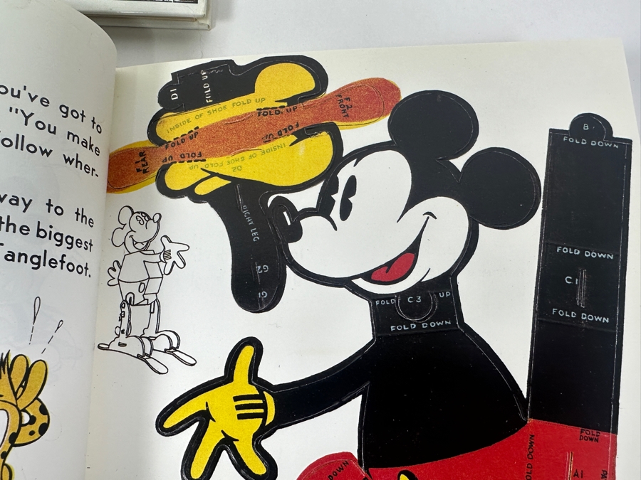 First Edition Walt Disney's Mickey Mouse My Life In Pictures Book, The 'Pop-up' Mickey Mouse Book And Mickey Mouse Waddle Book - The Story Book With Characters That Come Out And Walk First Printing Book [Photo 11]
