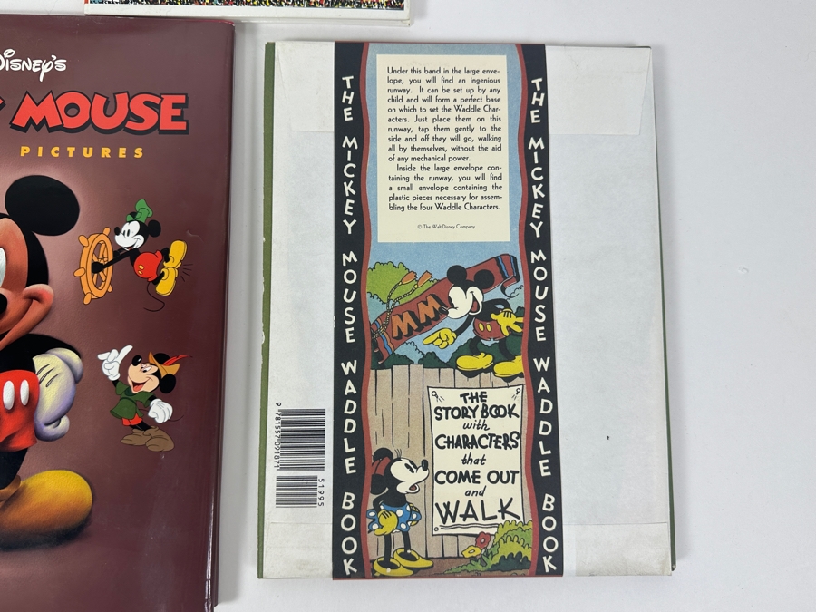 First Edition Walt Disney's Mickey Mouse My Life In Pictures Book, The 'Pop-up' Mickey Mouse Book And Mickey Mouse Waddle Book - The Story Book With Characters That Come Out And Walk First Printing Book [Photo 13]