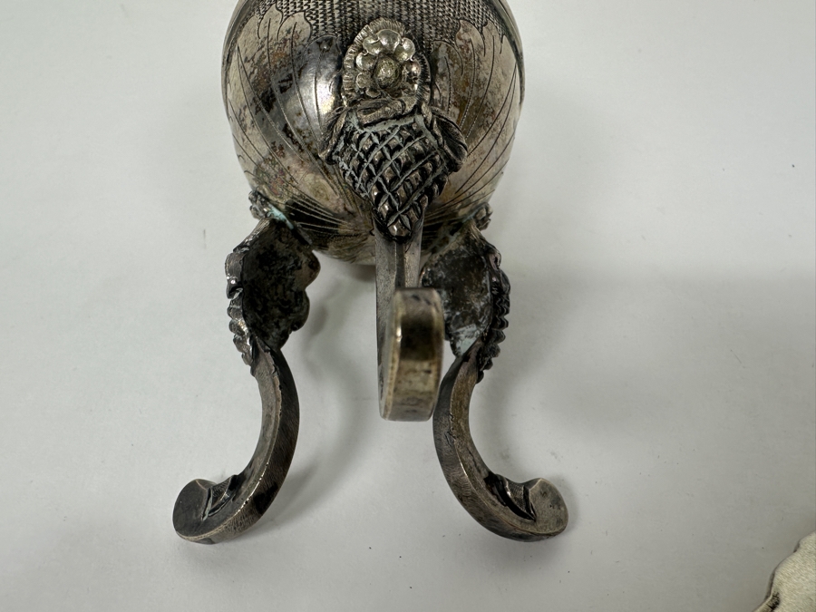 Vintage Argentine Gaucho Mate With .800 Silver Bombilla (Drinking Straw) - Straw Weighs 19.5g [Photo 4]