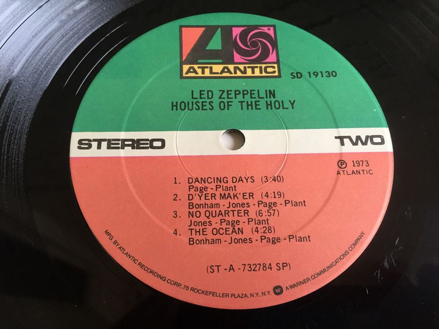 Led Zeppelin ‎- Houses Of The Holy - Atlantic ‎- SD 19130 [Photo 8]