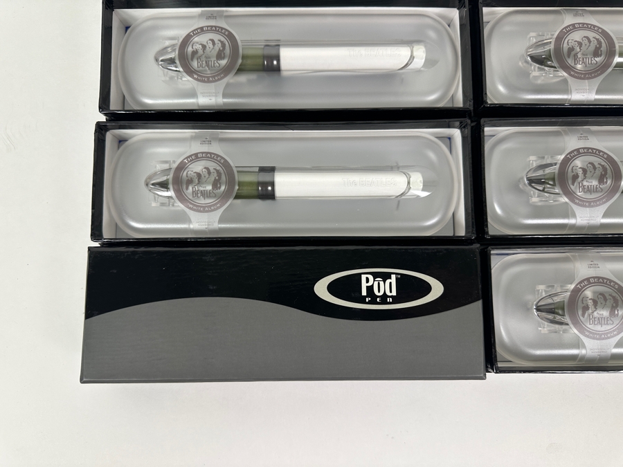 (8) Limited Edition The Beatles 'White Album' New Old Stock Pod Pens Individually Numbered [Photo 5]