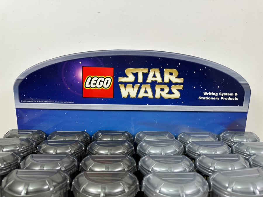 New LEGO Star Wars Collectible Pens With Store Display Merchandiser Yoda, Tusken Raider, Obi-Wan Kenobi, Stormtrooper, Paploo And Luke Skywalker - 24 Total Pens [Photo 9]