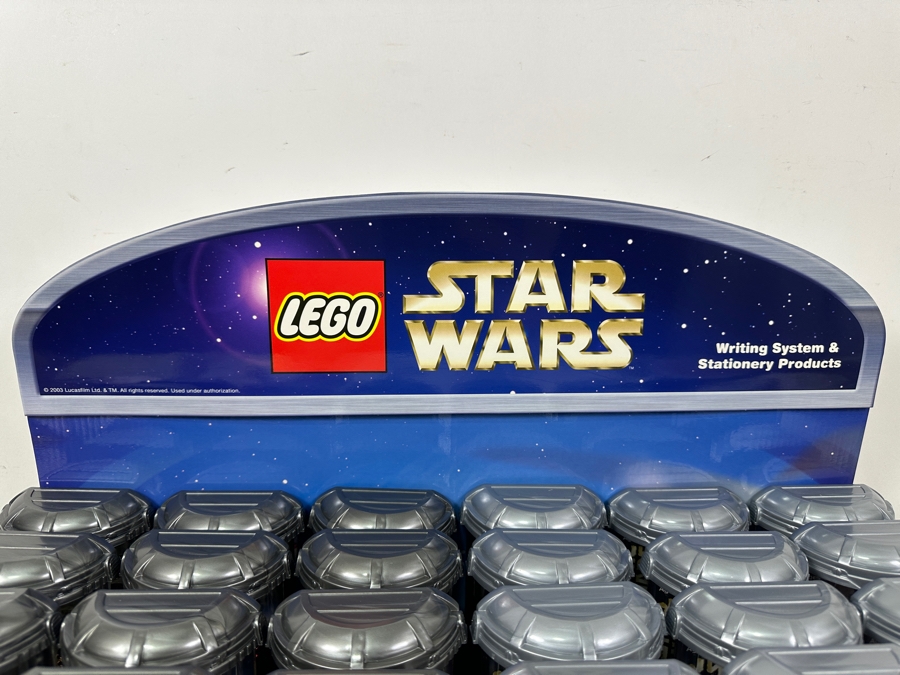 New LEGO Star Wars Collectible Pens With Store Display Merchandiser Yoda, Tusken Raider, Obi-Wan Kenobi, Stormtrooper, Paploo And Luke Skywalker - 24 Total Pens [Photo 8]