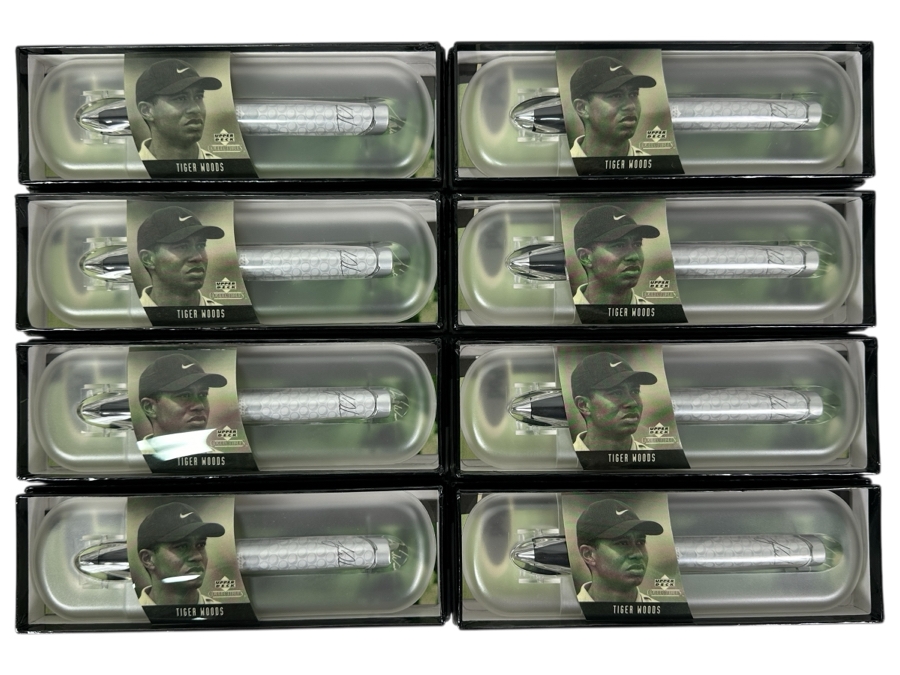 (8) Tiger Woods New Old Stock Pod Pens