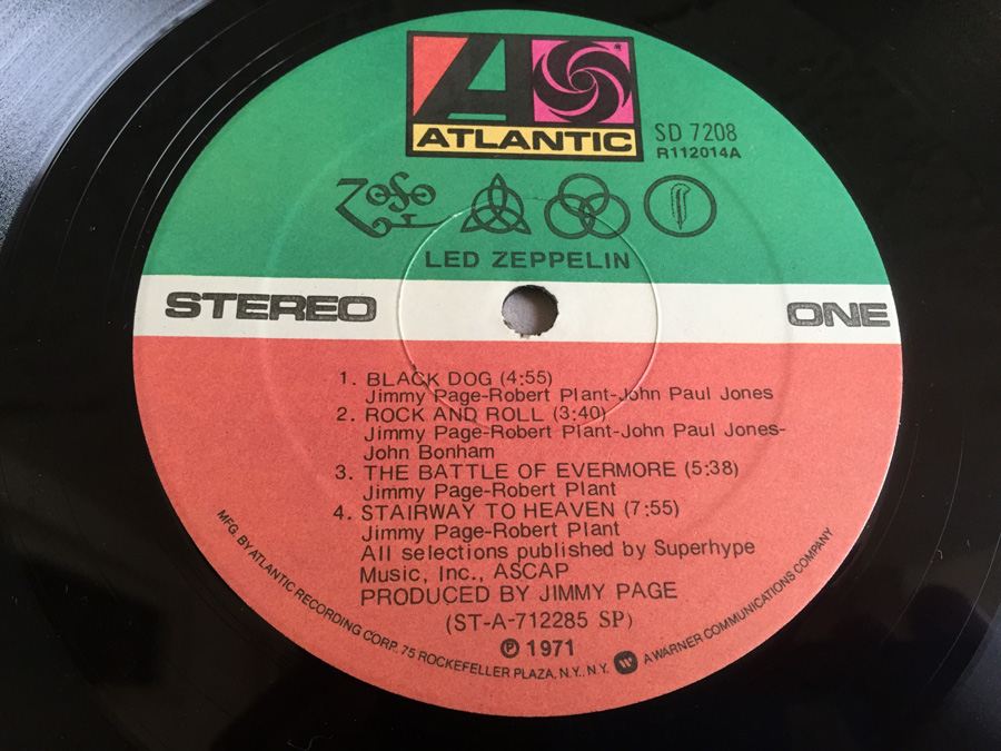 Led Zeppelin ‎- Untitled - Atlantic ‎- SD 7208 [Photo 7]