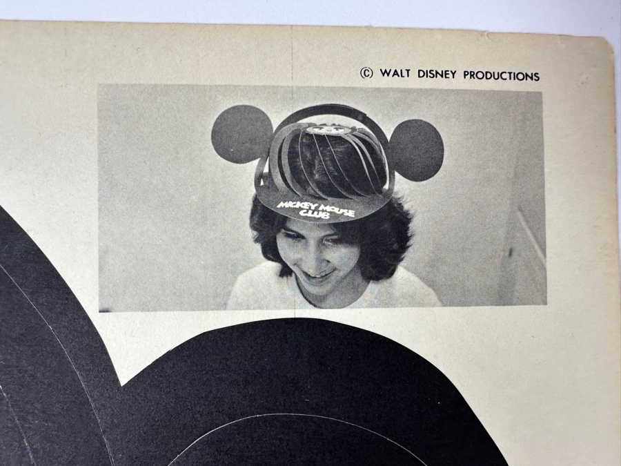 Vintage Mid-Century Paper Mickey Mouse Club Novelty Ears Hat 18 X 12 [Photo 3]