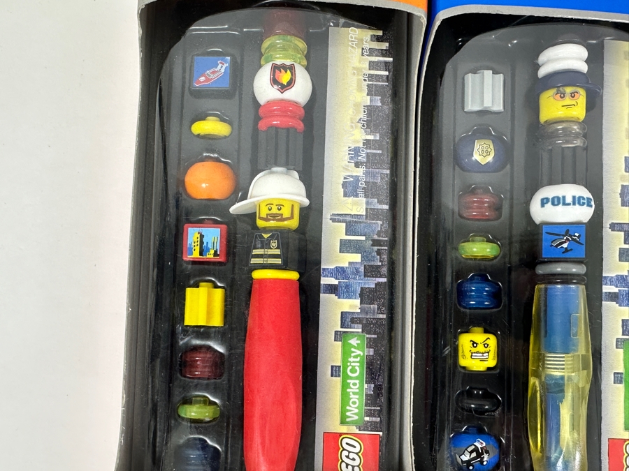 (7) New Lego Legoland Pens And (4) New Lego Scary Fun Pens [Photo 3]
