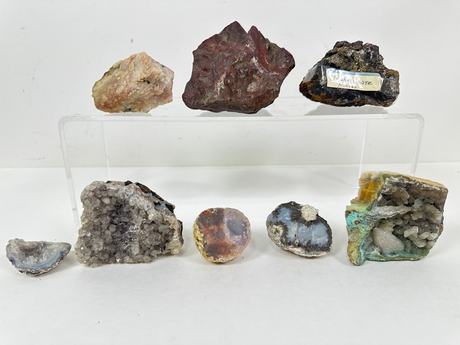 Collection Of Various Rocks And Geodes
