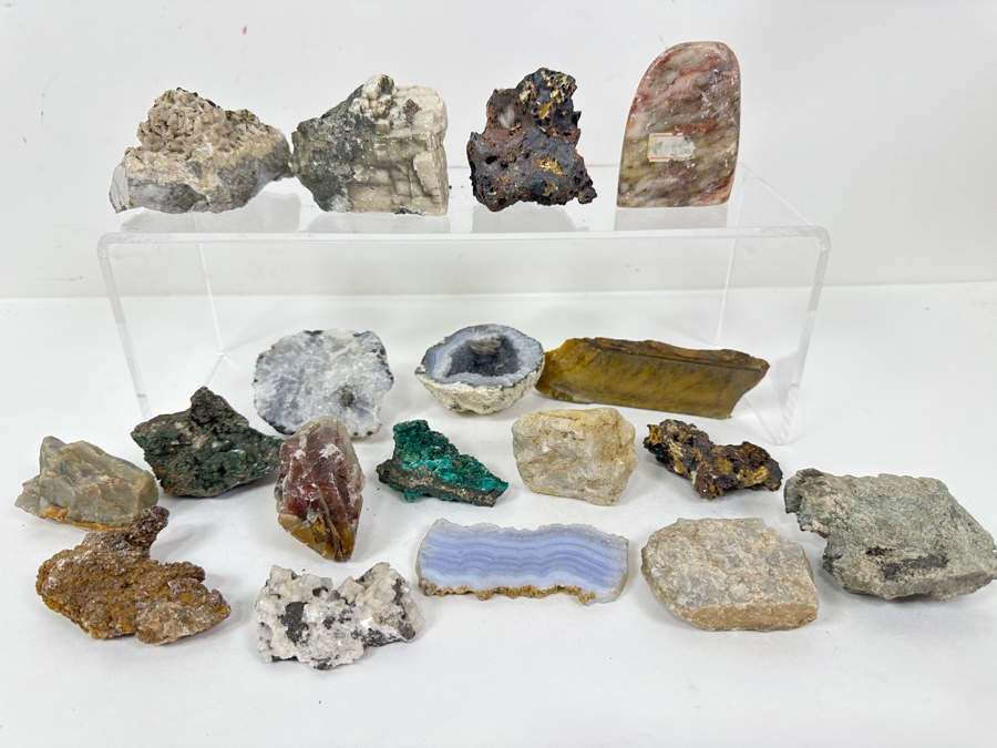 Collection Of Various Rocks And Geodes