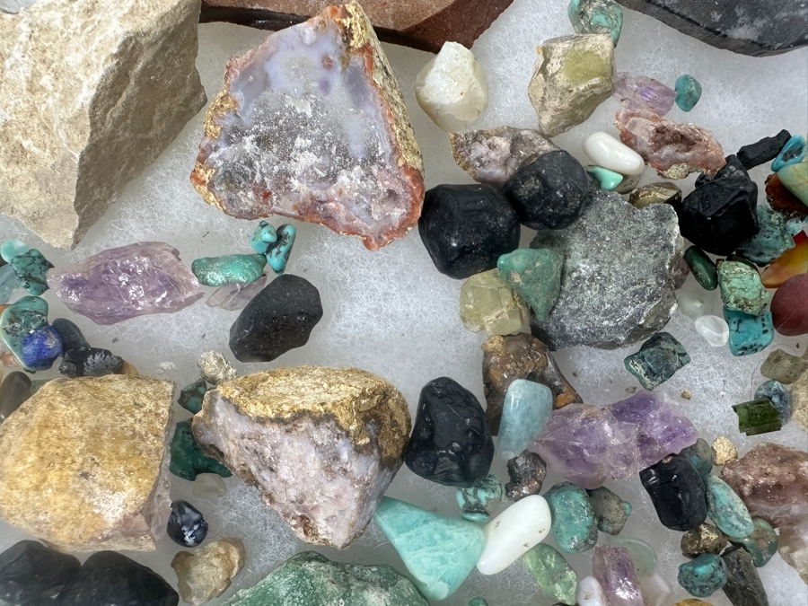 Collection Of Various Rocks Including Turquoise And Amethyst [Photo 8]
