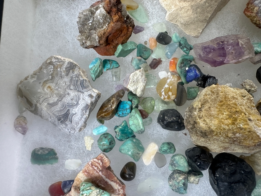 Collection Of Various Rocks Including Turquoise And Amethyst [Photo 5]