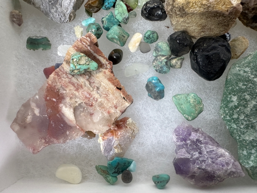 Collection Of Various Rocks Including Turquoise And Amethyst [Photo 6]