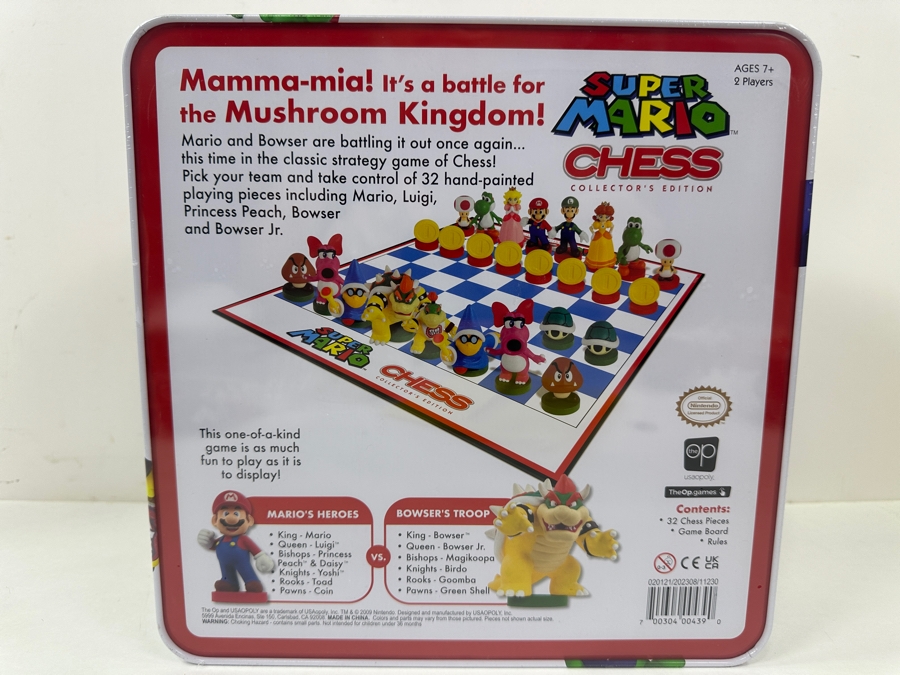 2009 New Factory Sealed Super Mario Chess Collector's Edition From USAOPOLY In Carlsbad, CA [Photo 5]