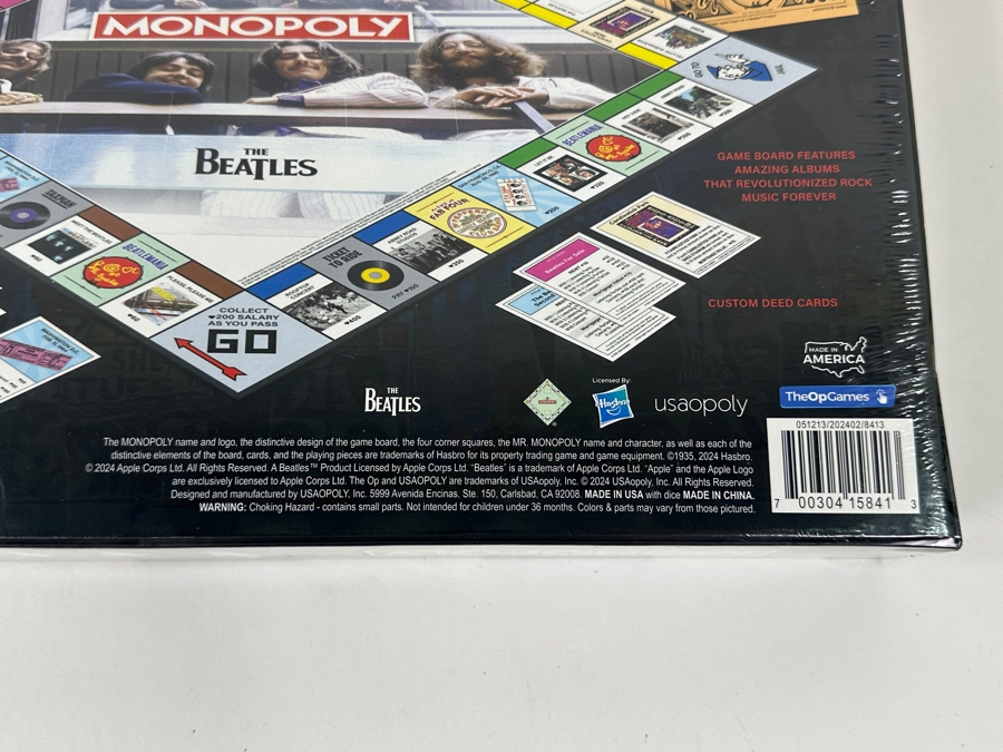 2024 New Factory Sealed Monopoly The Beatles Board Game From USAOPOLY In Carlsbad, CA [Photo 4]