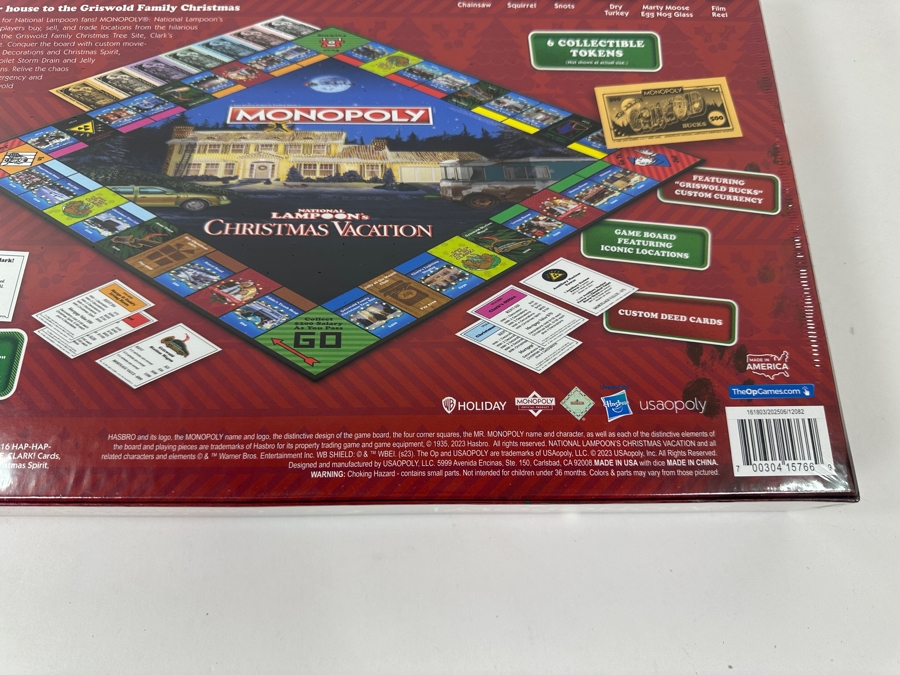 2023 New Factory Sealed Monopoly National Lampoon's Christmas Vacation Board Game From USAOPOLY In Carlsbad, CA [Photo 5]