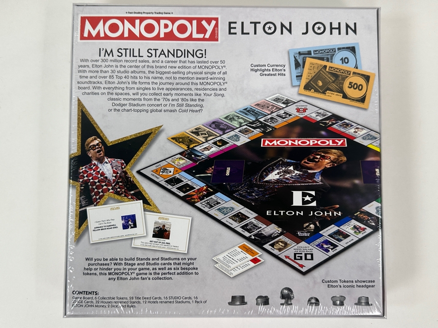 2025 New Factory Sealed Monopoly Elton John Board Game From USAOPOLY In Carlsbad, CA [Photo 4]