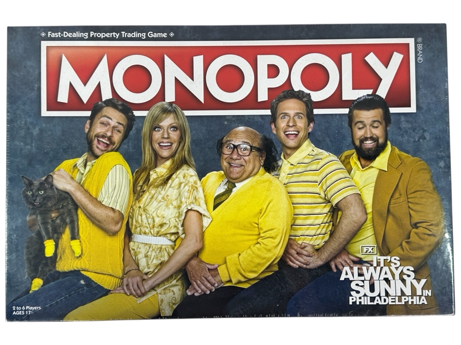 2023 New Factory Sealed Monopoly FX It's Always Sunny In Philadelphia Board Game From USAOPOLY In Carlsbad, CA