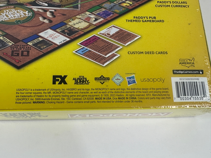 2023 New Factory Sealed Monopoly FX It's Always Sunny In Philadelphia Board Game From USAOPOLY In Carlsbad, CA [Photo 6]