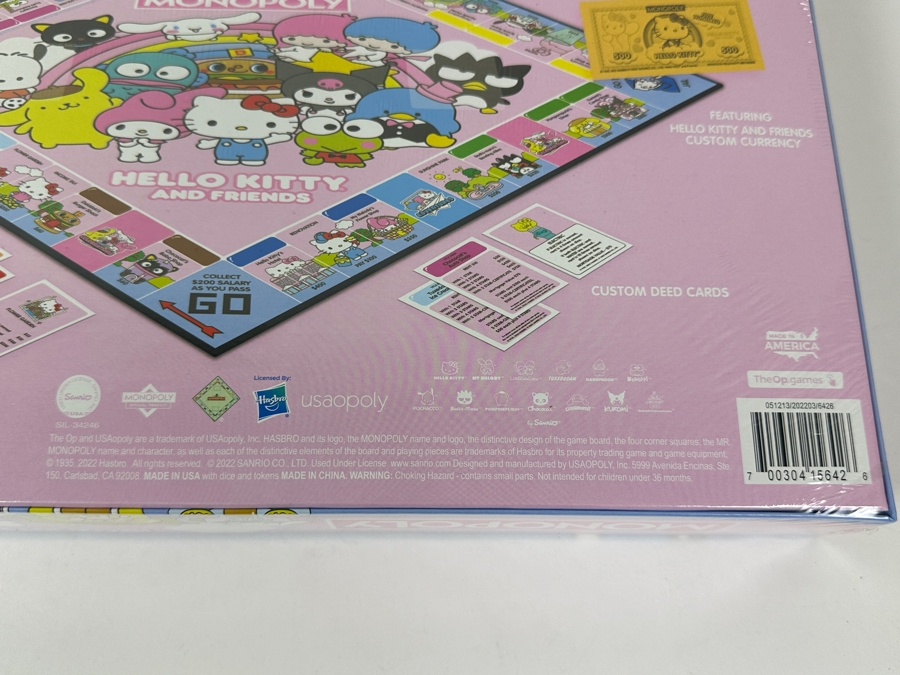 2022 New Factory Sealed Monopoly Hello Kitty And Friends Board Game From USAOPOLY In Carlsbad, CA [Photo 4]