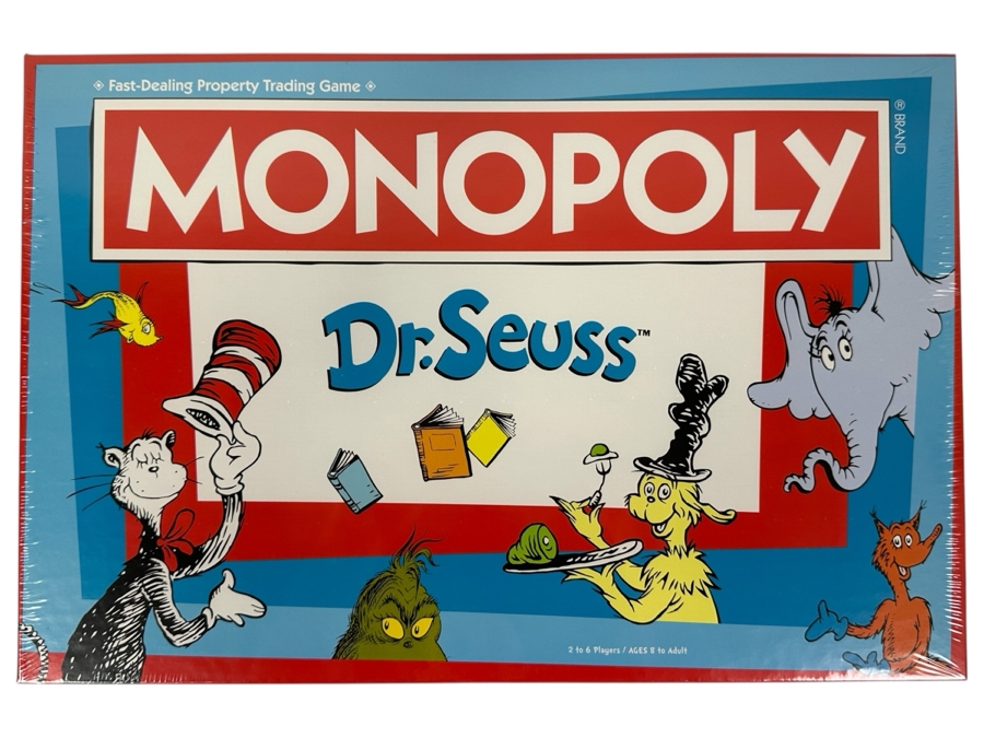 2022 New Factory Sealed Monopoly Dr. Seuss Board Game From USAOPOLY In Carlsbad, CA
