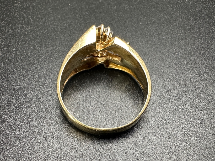 14K Gold Ring with (12) 2mm Natural Diamonds and (12) 1mm Natural Diamonds 5.4g Size 9 Retails $2,400 [Photo 7]