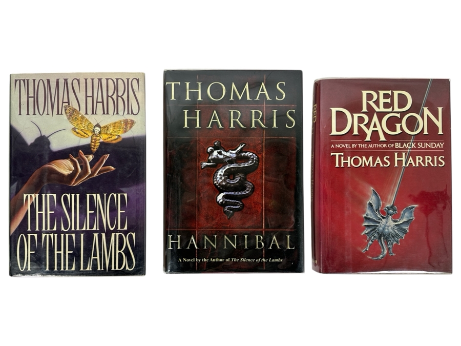 (3) First Edition Hardcover Books By Thomas Harris: The Silence Of The Lambs, Hannibal & Red Dragon Estimate $1,100-$1,900