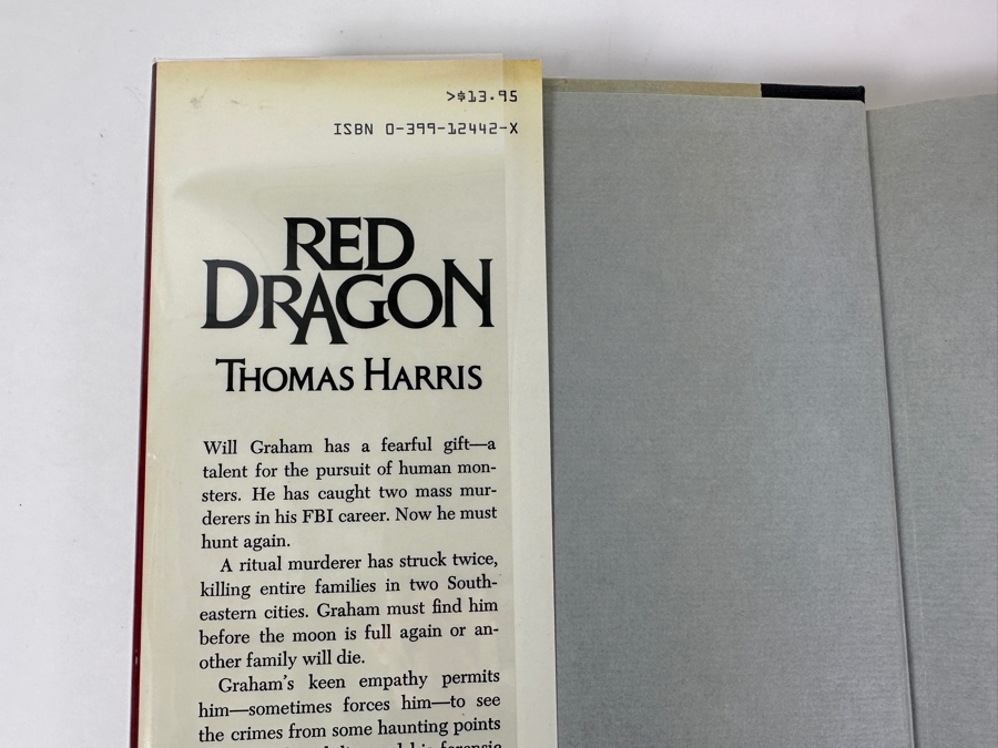 (3) First Edition Hardcover Books By Thomas Harris: The Silence Of The Lambs, Hannibal & Red Dragon Estimate $1,100-$1,900 [Photo 18]