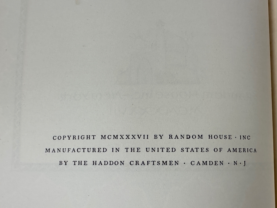 Vintage 1937 First Illustrated Edition Hardcover Book The Adventures Of Hajji Baba By James Morier With Original Dust Jacket Published By Random House New York Estimate $100-$200 [Photo 9]