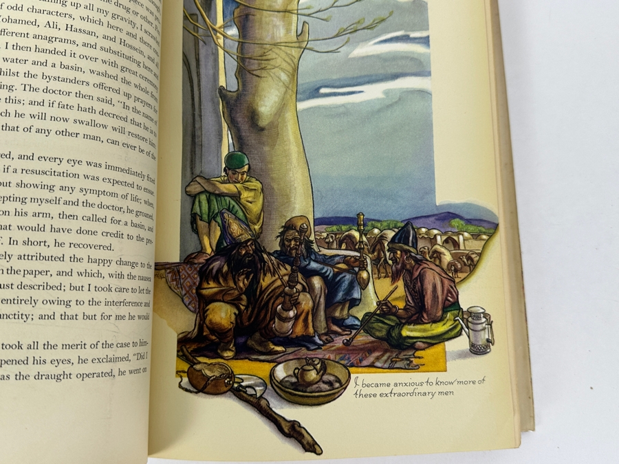 Vintage 1937 First Illustrated Edition Hardcover Book The Adventures Of Hajji Baba By James Morier With Original Dust Jacket Published By Random House New York Estimate $100-$200 [Photo 12]