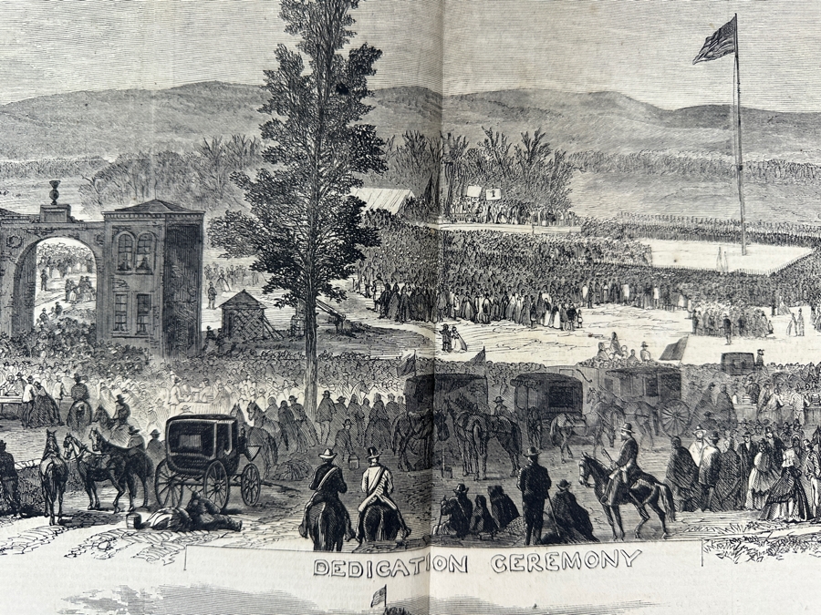 Antique 1863 December 5 Frank Leslie's Illustrated Newspaper First Illustrated Publication Of Abraham Lincoln's Gettysburg Address Civil War Estimate $1,000 [Photo 9]
